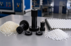 peças de PA6 e PA66 sobre a mesa